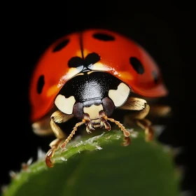 Close-Up View of a Ladybug