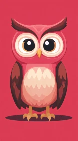 Whimsical Cartoon Owl Art