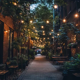 Enchanting Urban Ambiance at Twilight