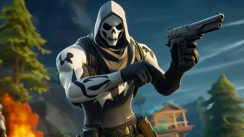 Fortnite Character with Skull Mask