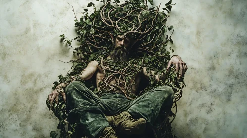 Verdant Deity: A Forest King Portrait