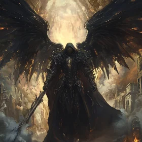 Winged Warrior in a Post-Apocalyptic World