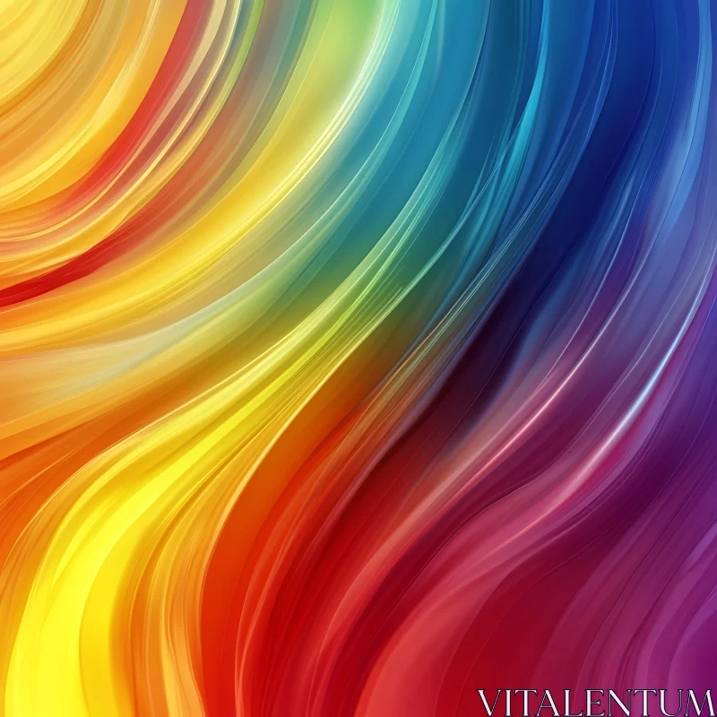 Flowing Colors Abstract Design AI Image