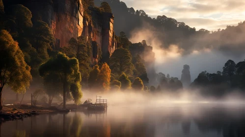Mist and Tranquility: A Captivating Depiction of Australian Landscapes