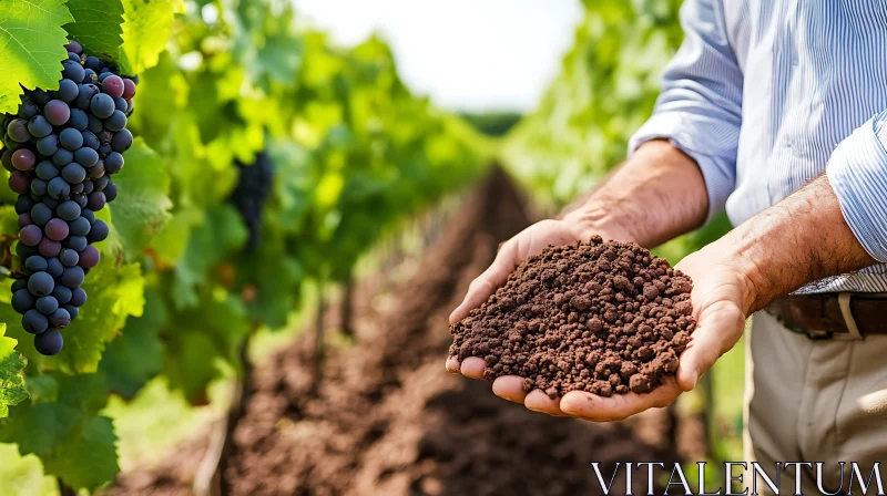 Harvest time in the Vineyard AI Image