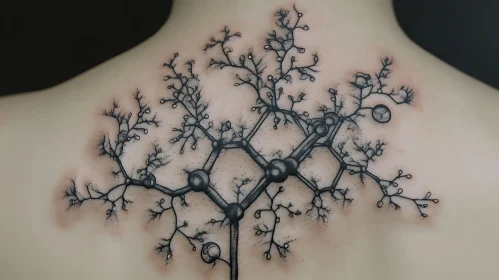 Molecular-Tree Fusion Tattoo Design