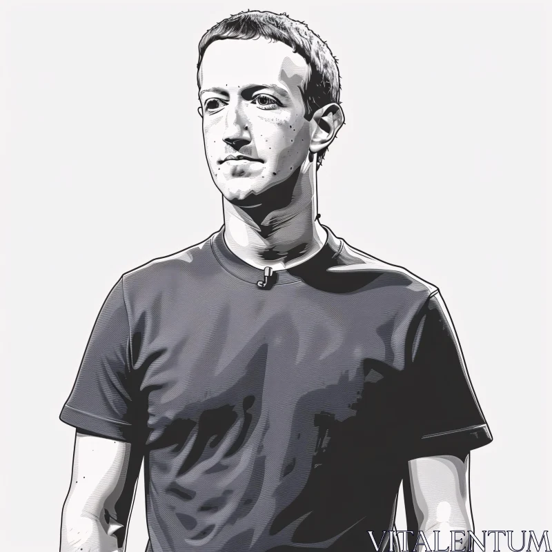 AI ART Artistic Representation of Mark Zuckerberg