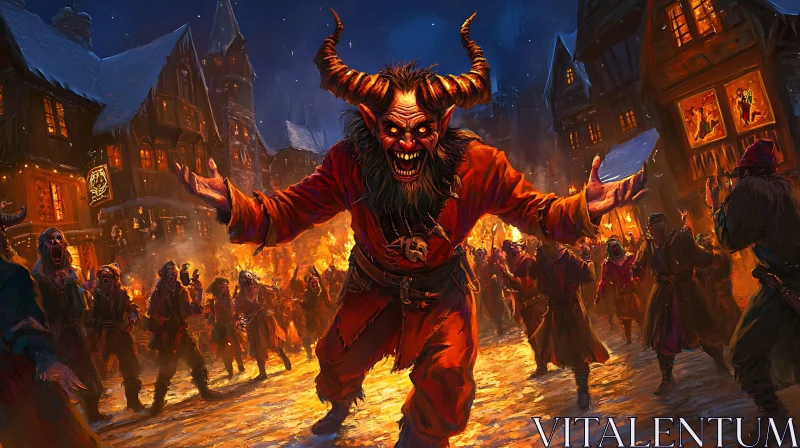 AI ART Village Demon