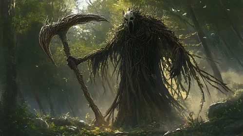 Eerie Forest Guardian Artwork