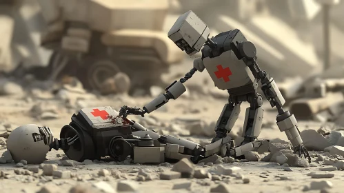 Robot Medic on a Battlefield