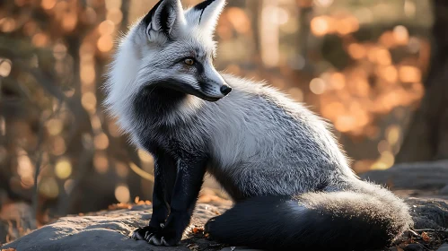 Fox Portrait in the Woods