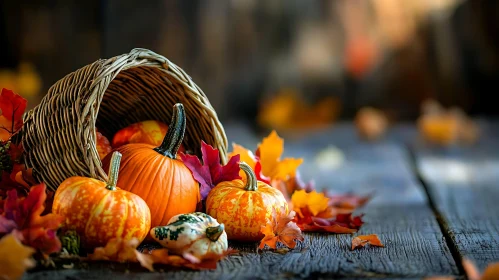 Festive Fall Arrangement with Pumpkins