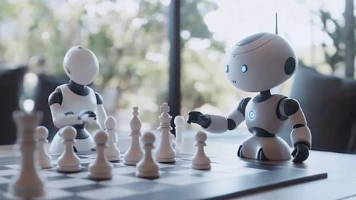 Chess Game Between Robots