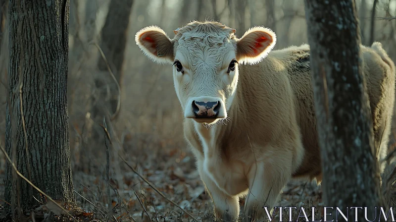 AI ART Young Cow Portrait