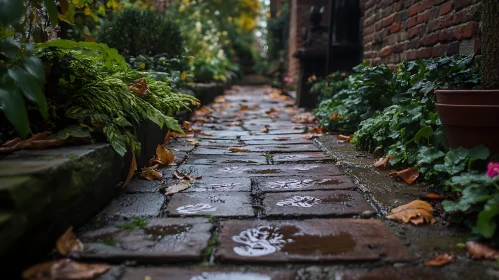 Garden Path After Rain