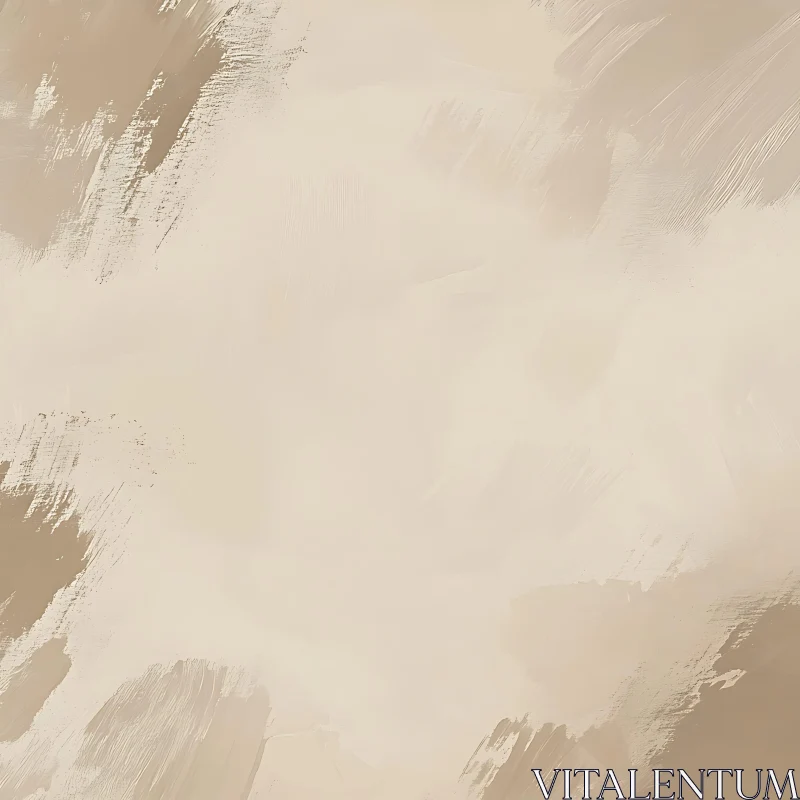 AI ART Soothing Beige Abstract Art