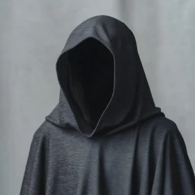 Dark Cloaked Figure Portrait