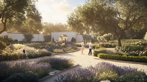 Garden Path Serenity: A Floral Escape