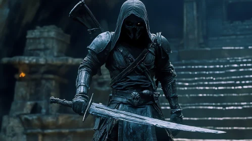 Dark Warrior with Sword