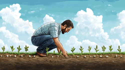 Cultivating Growth: A Farmer's Dedication