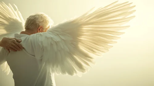 Man with Angel Wings