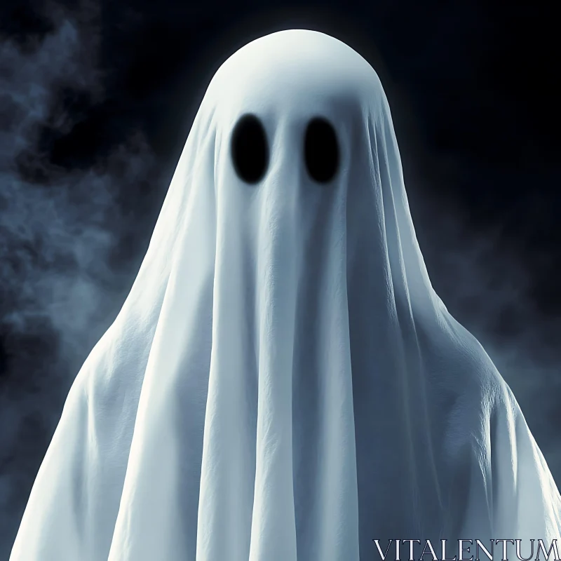 Ghostly Specter: A Vision of Mystery AI Image