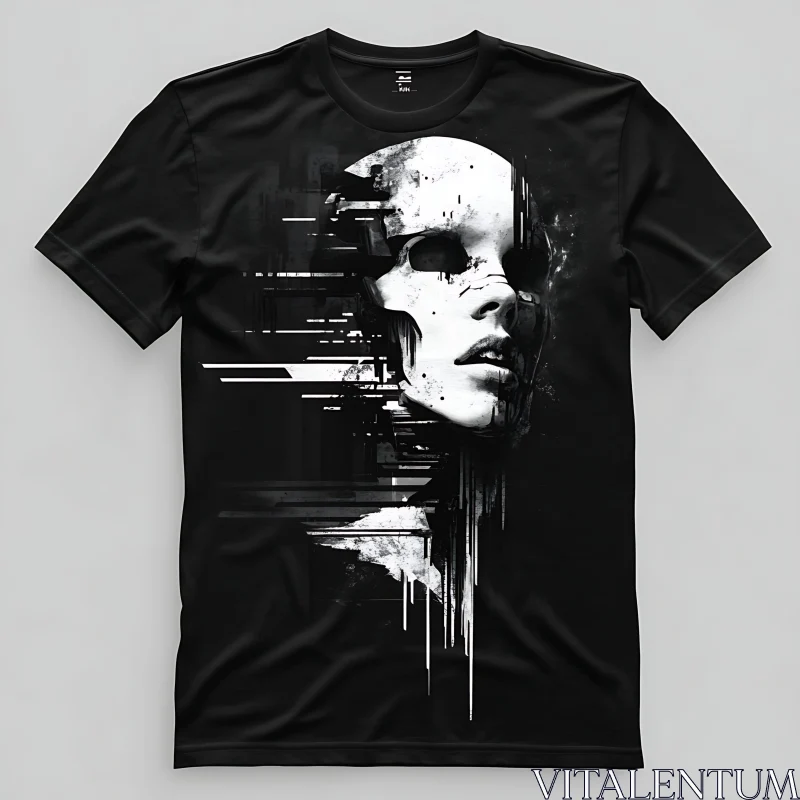 Abstract Skull Tee - Modern Apparel AI Image