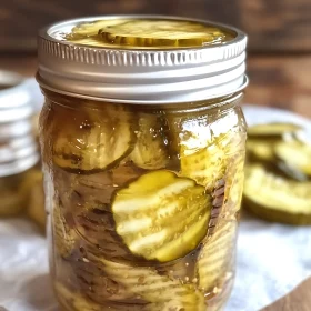 Pickled Cucumber Slices in Brine