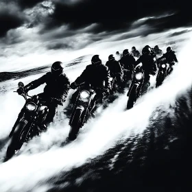 Monochrome Motorcycle Adventure