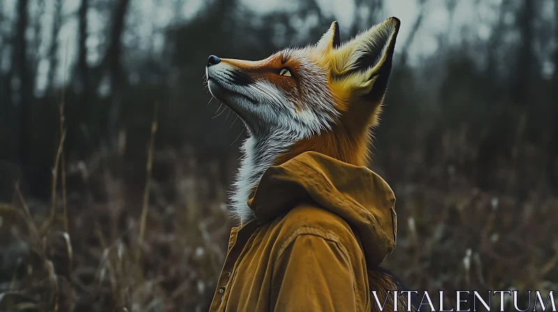 AI ART Anthropomorphic Fox Portrait