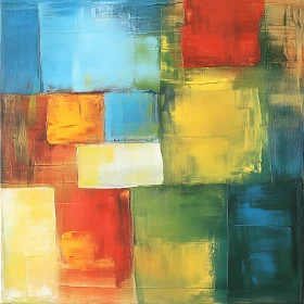 Vibrant Rectangular Abstract Art
