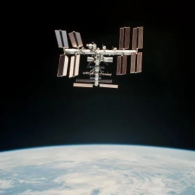 ISS Above Earth