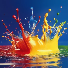 Abstract Liquid Colors Explosion