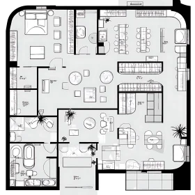 Architectural Blueprint of a Contemporary Home