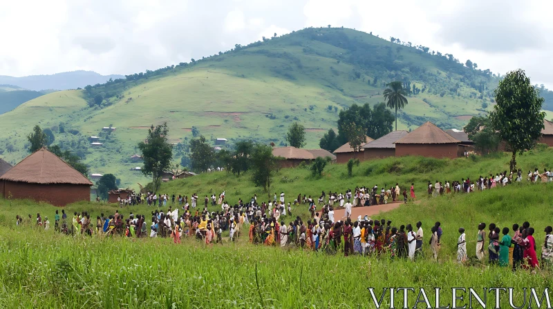 AI ART Community Gathering in the Green Countryside