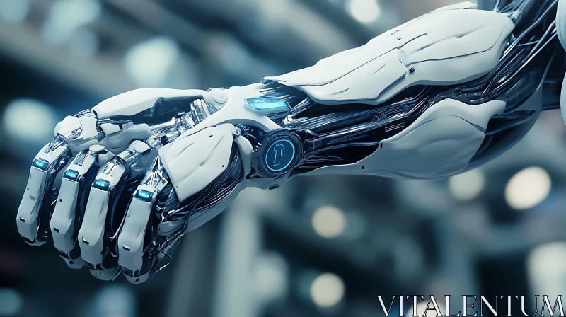 Futuristic Robotic Limb Close-Up AI Image