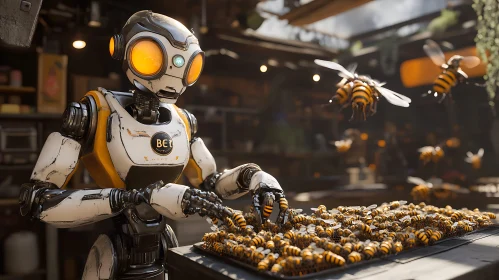 Robotic Beekeeper with Honeybees