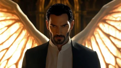 Man with Angel Wings