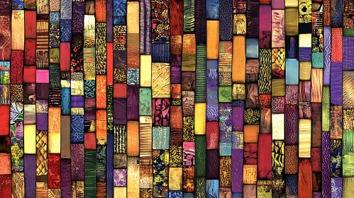 Colorful Geometric Abstract Art Composition