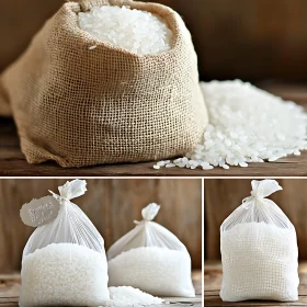 White Rice Packaging Varieties