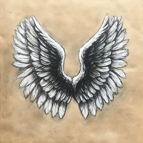 Monochrome Wings Art - Flight Ready