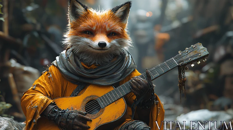 AI ART The Fox's Ballad: A Musical Portrait