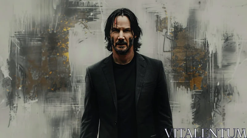 AI ART Keanu Reeves Artistic Portrait