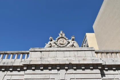 Architectural Stone Crest Free Stock Photo