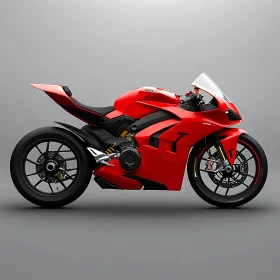 Motorcycle - Red Sportbike