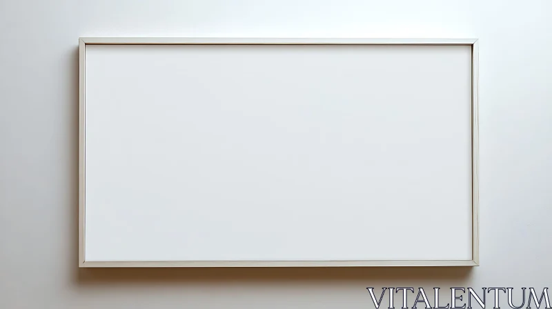 Minimalist White Canvas Art AI Image