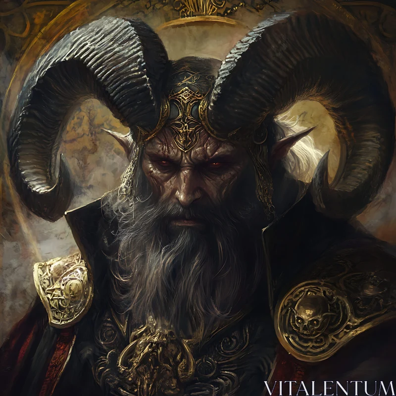 AI ART Fantasy Demon Character Portrait