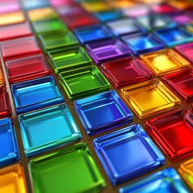 Translucent Colourful Squares