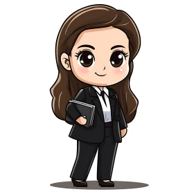 Business Woman Cartoon Character