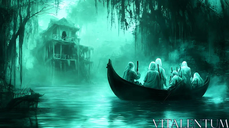 AI ART Mystic Swamp Journey